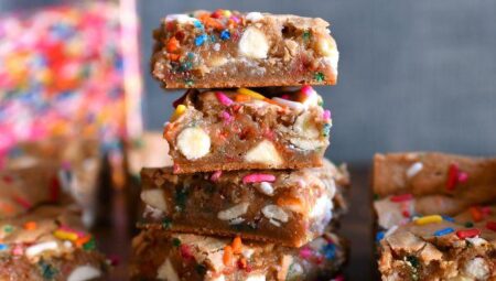 Malted Milk Funfetti Bars